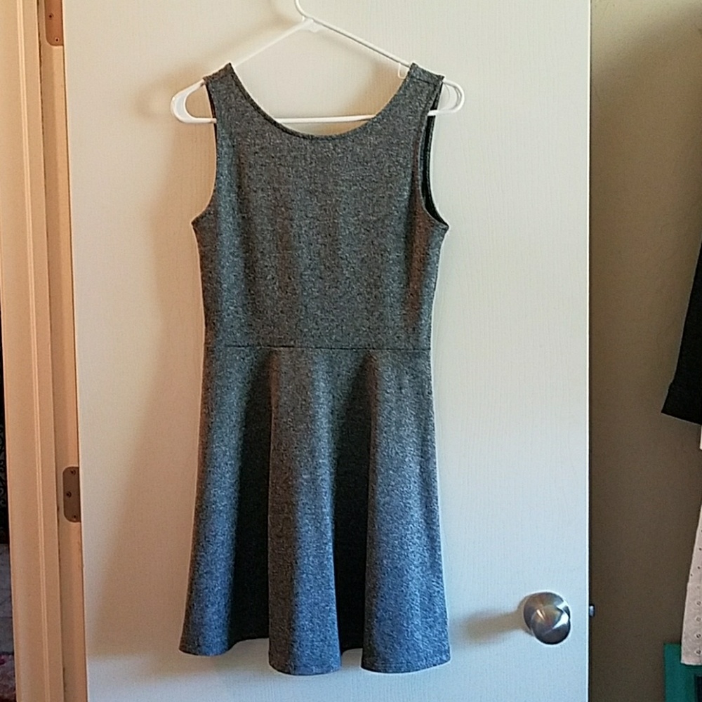 Grey skater dress